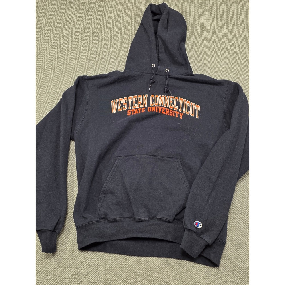Champion Western Connecticut State University Hoodie Mens‎ Medium Navy Blue WCSU